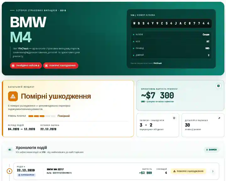 Перший екран розділу «Страхові виплати»
