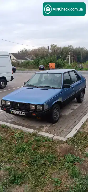 Renault 11 1986, фото з оголошення 1 з 14, VIN VF1B37300G0509824