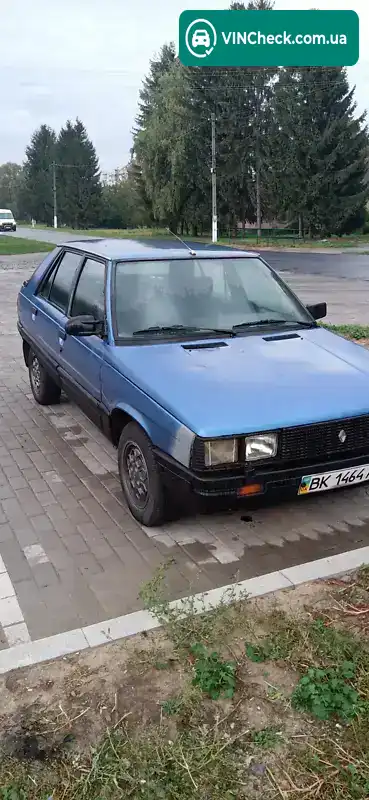 Renault 11 1986, фото з оголошення 2 з 14, VIN VF1B37300G0509824