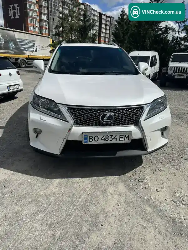 Lexus RX 2010, фото з оголошення 1 з 15, VIN 2T2BK1BA7AC047480