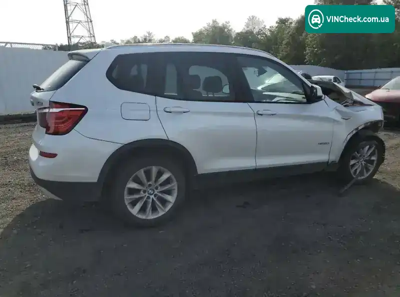 BMW X3 2017, фото з оголошення 1 з 8, VIN 5UXWX9C56H0T10441
