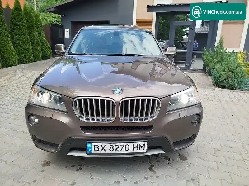 BMW X3 2012, фото з оголошення 2 з 20, VIN 5UXWX5C57CL726806