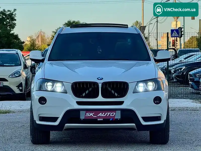 BMW X3 2012, фото з оголошення 2 з 20, VIN 5UXWX5C54CL726147
