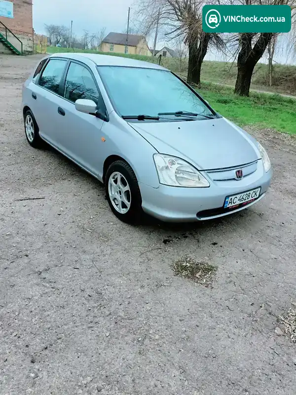 Honda Civic 2001, фото з оголошення 2 з 12, VIN SHHEU77401U030600