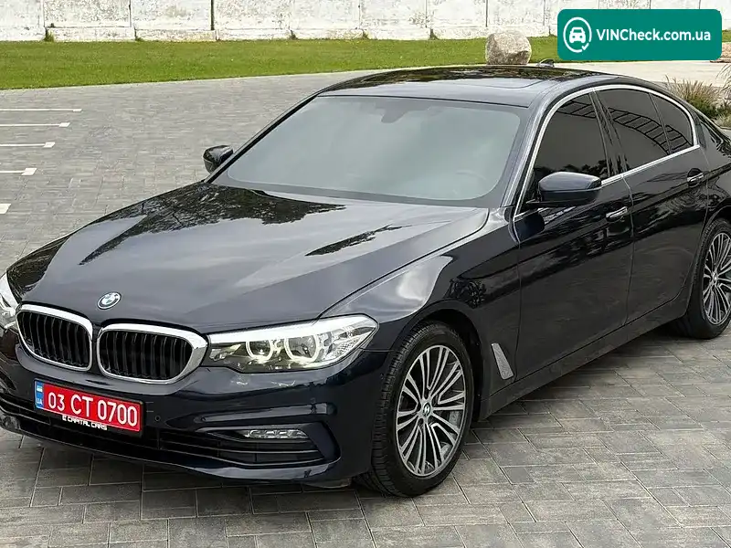 BMW 5 Series 2018, фото з оголошення 1 з 20, VIN WBAJA7C3XHG905135