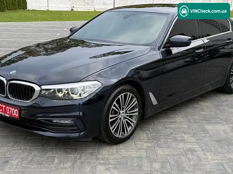 BMW 5 Series 2018, фото з оголошення 2 з 20, VIN WBAJA7C3XHG905135