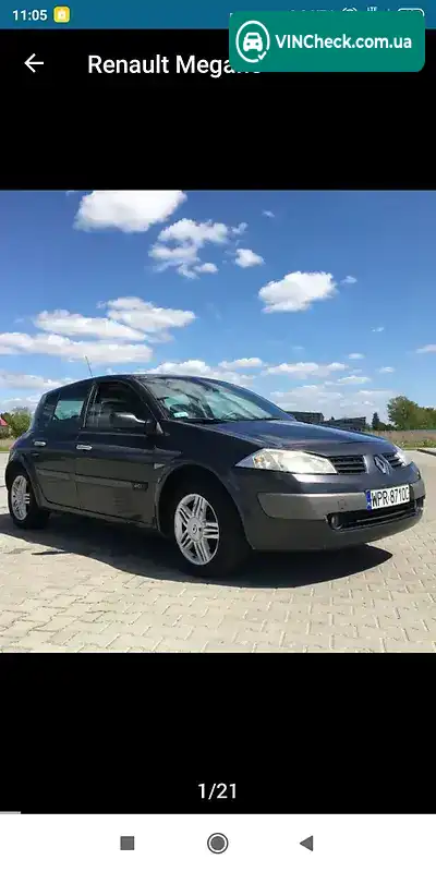 Renault Megane 2005, фото з оголошення 1 з 20, VIN VF2BMR20533126904