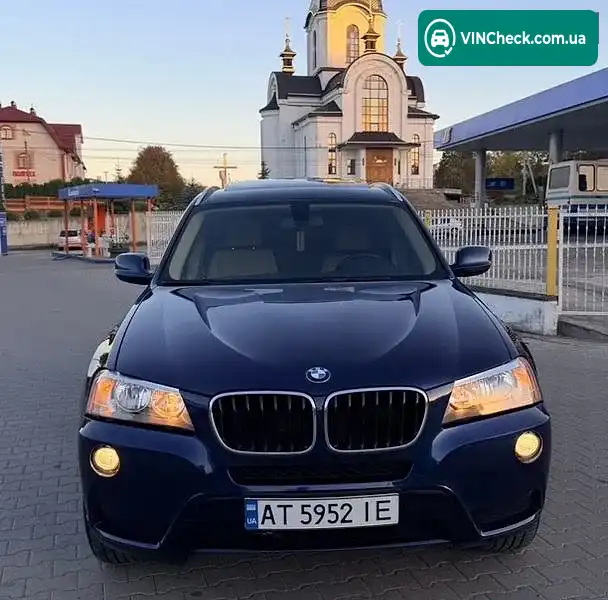 BMW X3 2012, фото з оголошення 2 з 18, VIN 5UXWX9C51D0A26504