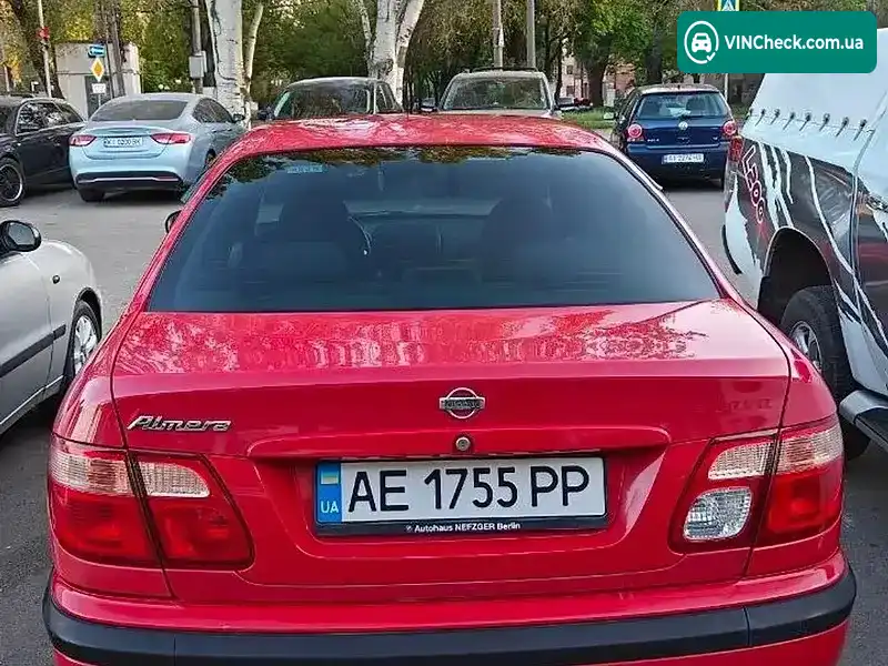 Nissan Almera 2002, фото з оголошення 2 з 6, VIN SJNBBAN1630320161