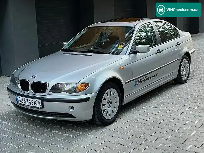 BMW 3 Series 2002, фото з оголошення 2 з 20, VIN WBAAY31010KP07283