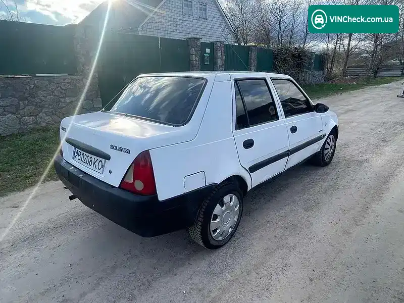 Dacia Solenza 2003, фото з оголошення 2 з 8, VIN Y6DR5A71543371046