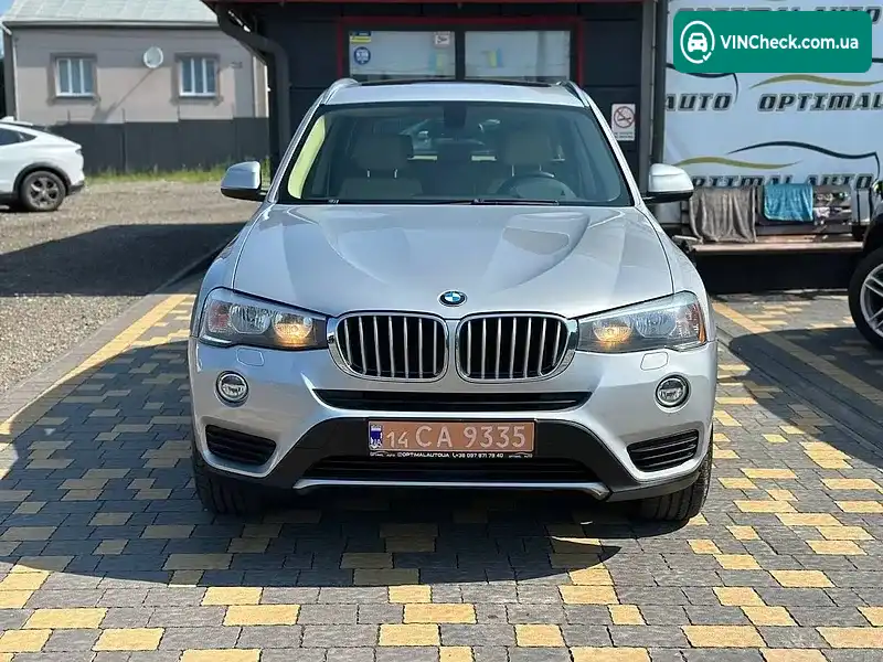 BMW X3 2017, фото з оголошення 1 з 20, VIN 5UXWX9C54H0D98411