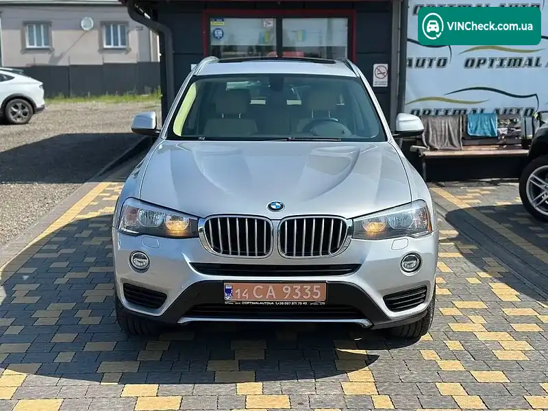 BMW X3 2017, фото з оголошення 2 з 20, VIN 5UXWX9C54H0D98411