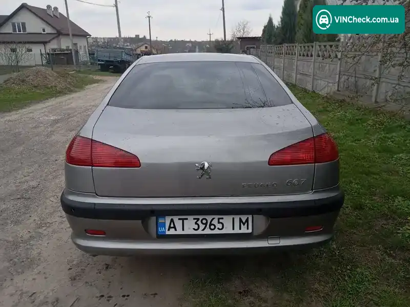 Peugeot 607 2000, фото з оголошення 2 з 9, VIN VF39D4HXB92002033