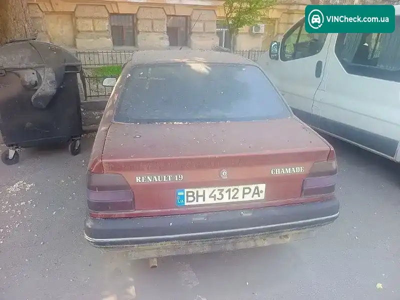 Renault 19 1991, фото з оголошення 2 з 8, VIN VF1L5320506547643