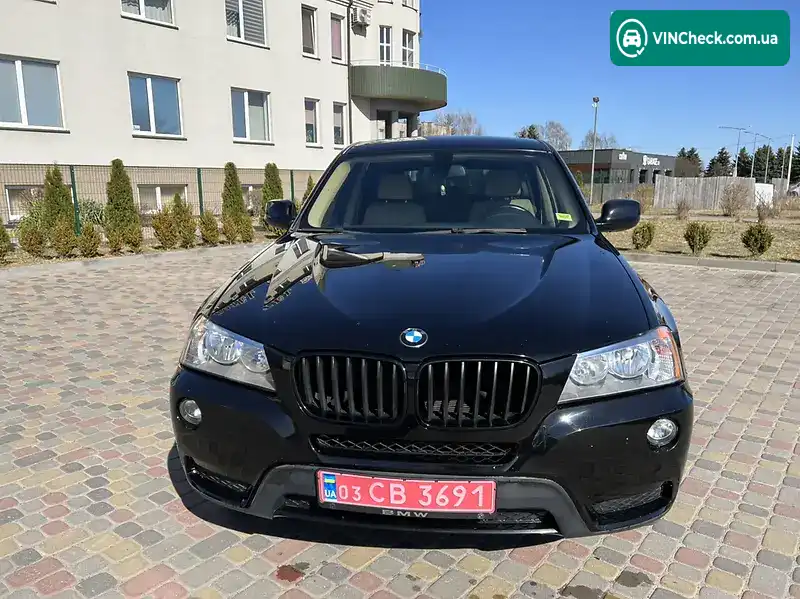 BMW X3 2012, фото з оголошення 1 з 20, VIN 5UXWX9C59D0A23897