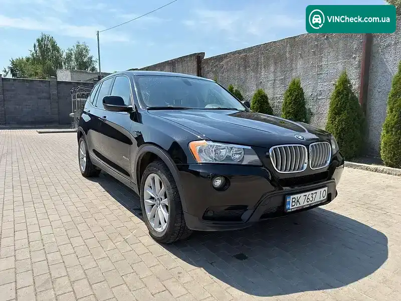 BMW X3 2012, фото з оголошення 2 з 20, VIN 5UXWX9C55D0A22018