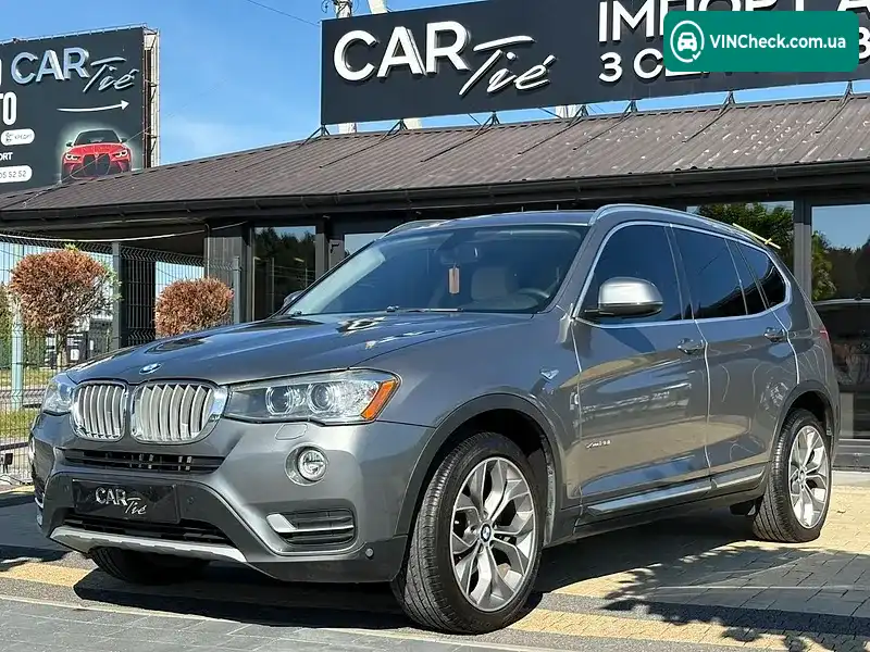 BMW X3 2016, фото з оголошення 1 з 20, VIN 5UXWX9C55G0D91305