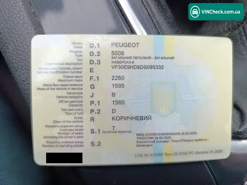 Peugeot 5008 2013, фото з оголошення 2 з 8, VIN VF30E9HD8DS095332
