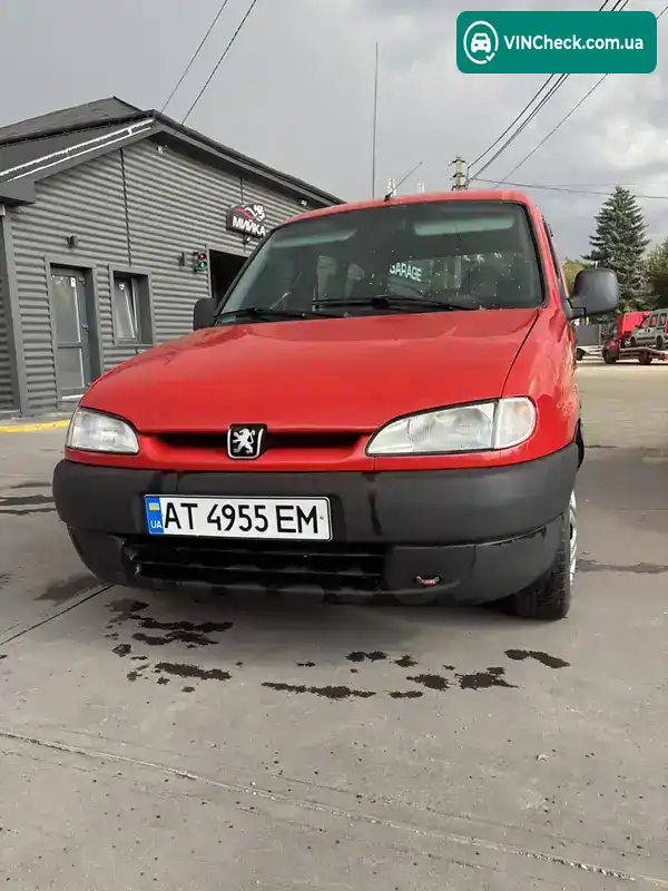 Peugeot Partner 1999, фото з оголошення 2 з 10, VIN VF35FKFXE60155376