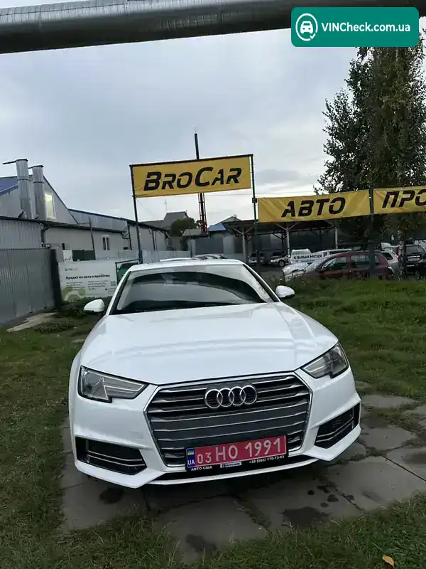 Audi A4 2018, фото з оголошення 2 з 20, VIN WAUKMAF40JA211141