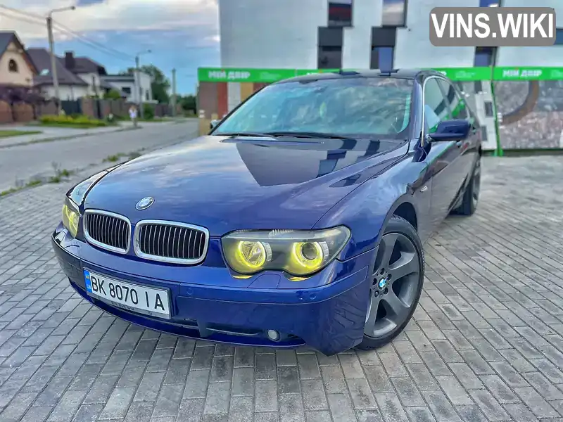 BMW 7 Series 2004, фото з оголошення 2 з 21, VIN WBAGB41070DA56671