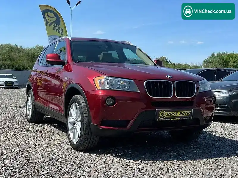 BMW X3 2012, фото з оголошення 1 з 19, VIN 5UXWX9C57DL873894