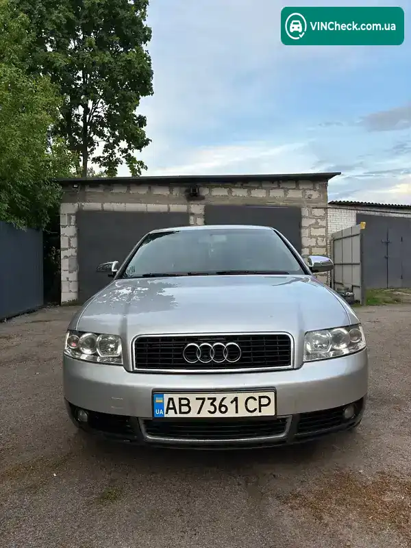 Audi A4 2003, фото з оголошення 2 з 15, VIN WAUZZZ8E44A041410