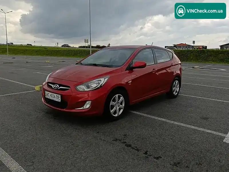 Hyundai Accent 2012, фото з оголошення 2 з 20, VIN Z94CU51DBCR035539