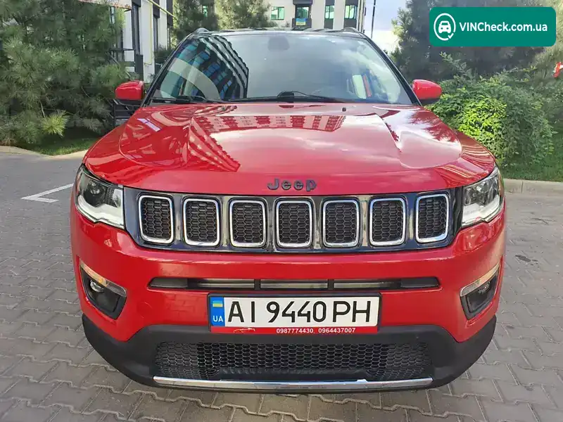 Jeep Compass 2018, фото з оголошення 1 з 20, VIN 3C4NJDBB8JT395638