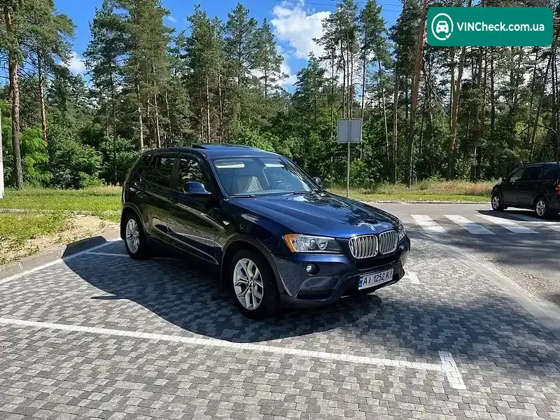 BMW X3 2012, фото з оголошення 1 з 20, VIN 5UXWX9C57D0A31108