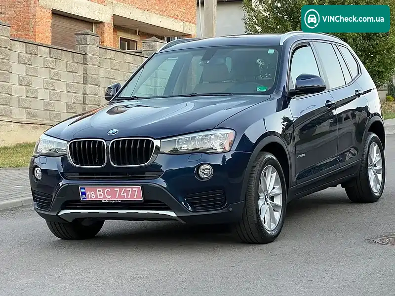 BMW X3 2017, фото з оголошення 1 з 20, VIN 5UXWX9C52H0T06709