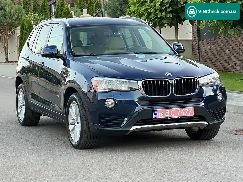 BMW X3 2017, фото з оголошення 2 з 20, VIN 5UXWX9C52H0T06709