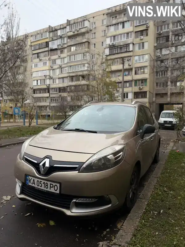 Renault Scenic 2014, фото з оголошення 1 з 12, VIN VF1JZ14P651927913