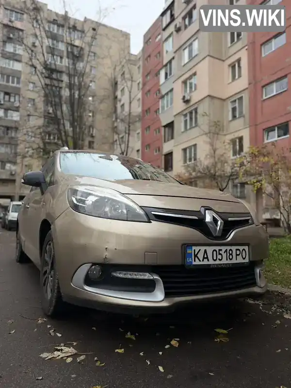 Renault Scenic 2014, фото з оголошення 2 з 12, VIN VF1JZ14P651927913
