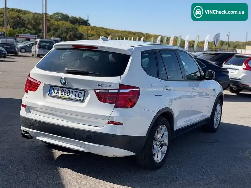 BMW X3 2013, фото з оголошення 2 з 6, VIN 5UXWX7C5XE0E77212