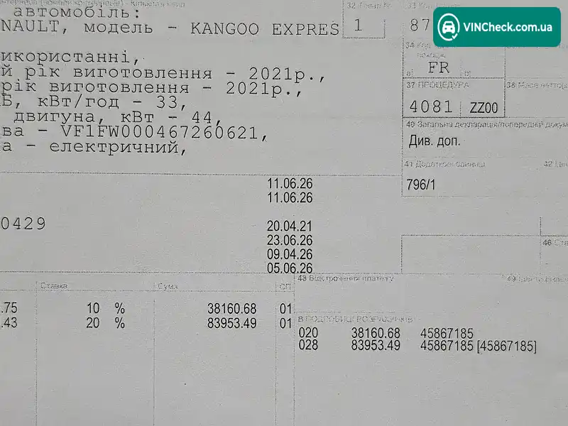 Renault Kangoo 2021, фото з оголошення 2 з 20, VIN VF1FW000467260621