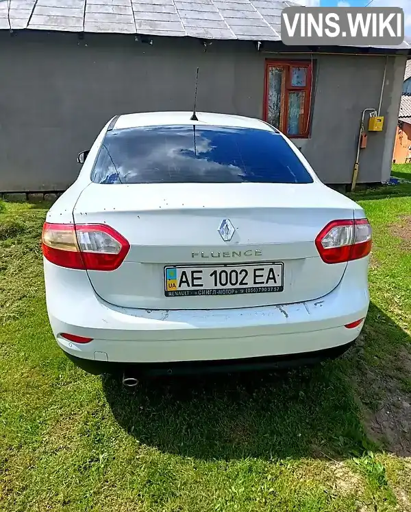 Renault Fluence 2012, фото з оголошення 2 з 6, VIN VF1LZBR0547419568