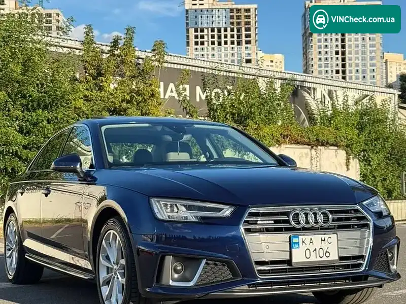 Audi A4 2019, фото з оголошення 2 з 20, VIN WAUENAF45KN017029