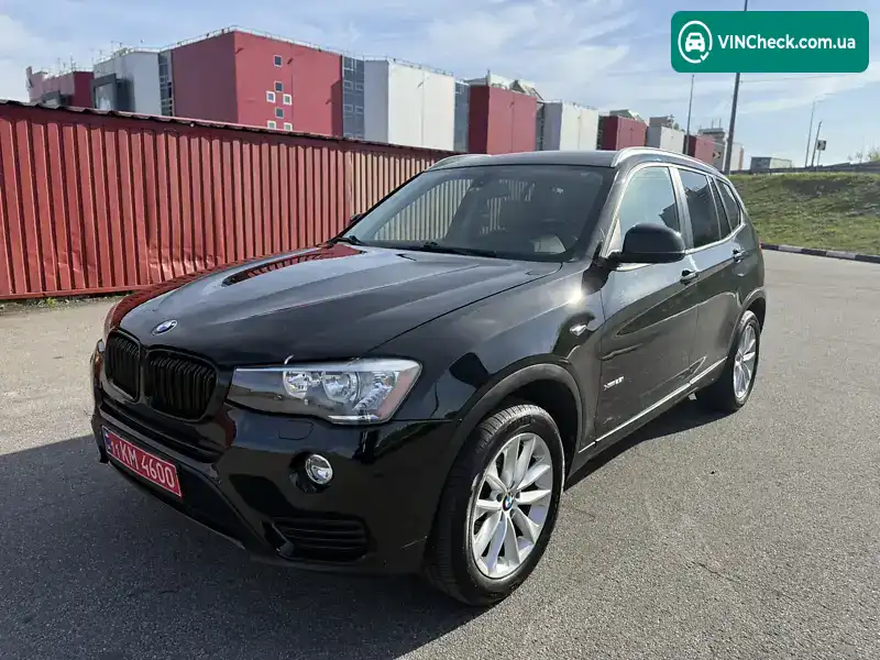 BMW X3 2016, фото з оголошення 1 з 20, VIN 5UXWX9C55G0D79820