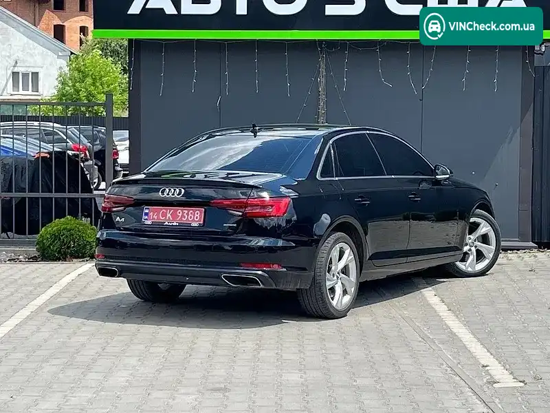 Audi A4 2019, фото з оголошення 2 з 20, VIN WAUBNAF46KN011517