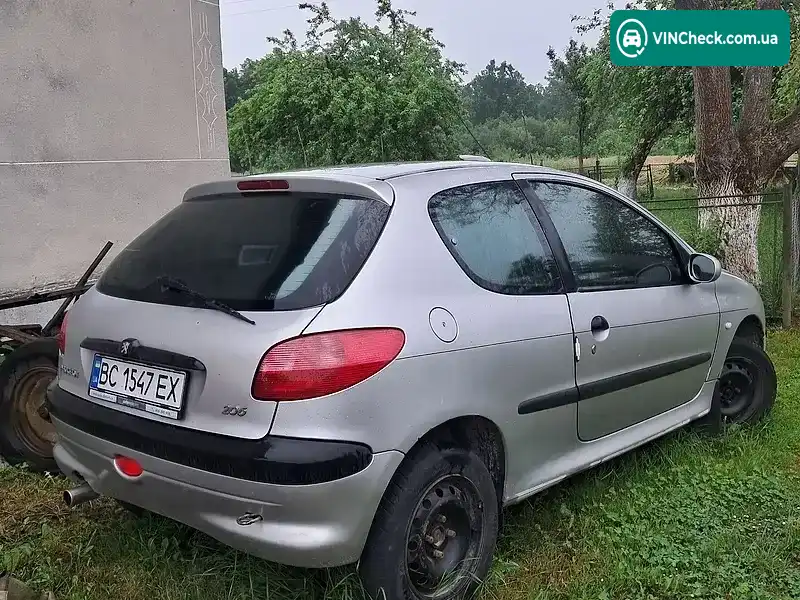 Peugeot 206 2000, фото з оголошення 2 з 11, VIN VF32CHFZE40993898