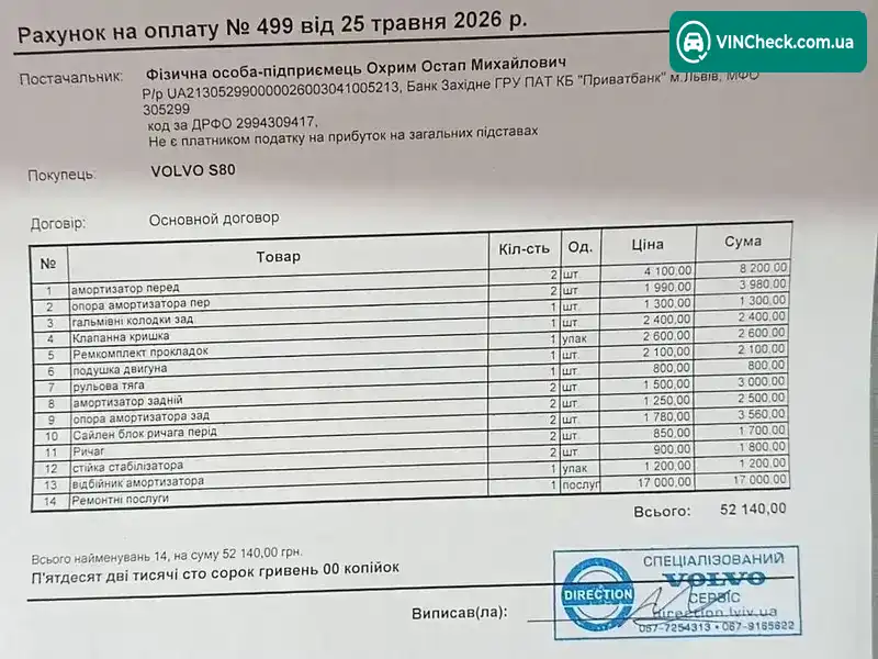 Volvo S80 2010, фото з оголошення 2 з 21, VIN YV1AS7652A1128913