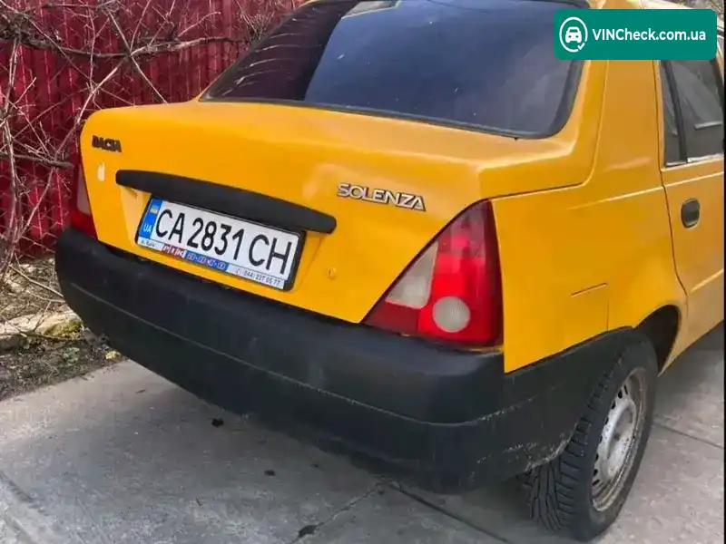 Dacia Solenza 2004, фото з оголошення 2 з 3, VIN Y6DR5A71543413517