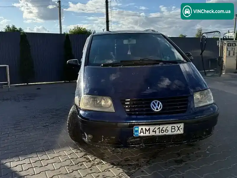 Volkswagen Sharan 2000, фото з оголошення 1 з 10, VIN WVWZZZ7MZ1V001233