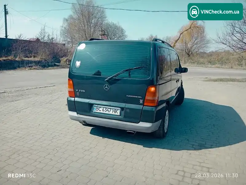 Mercedes-Benz Vito 1998, фото з оголошення 2 з 20, VIN VSA63827413115696
