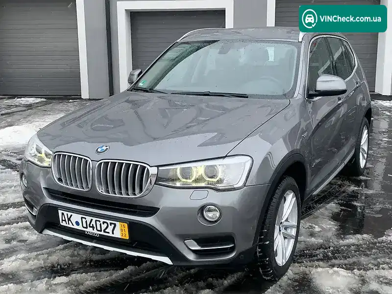 BMW X3 2016, фото з оголошення 2 з 20, VIN WBAWZ510X00S29682