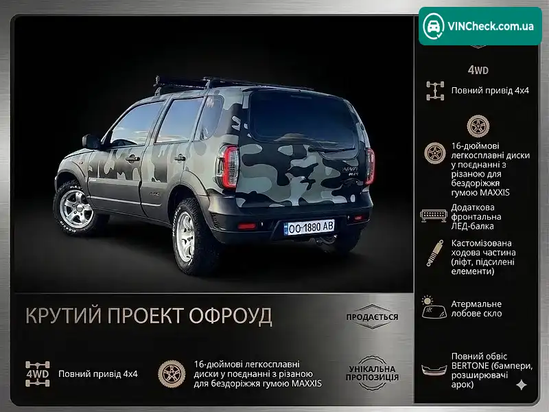Chevrolet Niva 2007, фото з оголошення 1 з 11, VIN X9L21230070190581