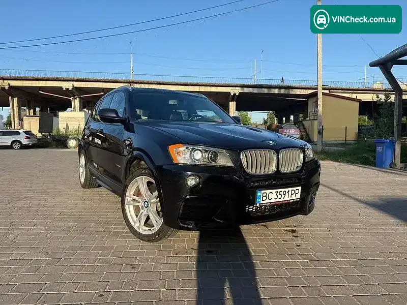 BMW X3 2012, фото з оголошення 1 з 17, VIN 5UXWX7C55DL979605