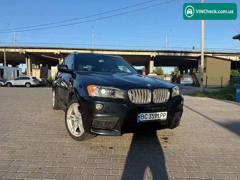 BMW X3 2012, фото з оголошення 2 з 17, VIN 5UXWX7C55DL979605